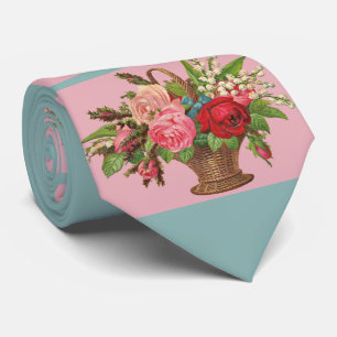 vacker Victorian-blommans basket-avtryck Slips
