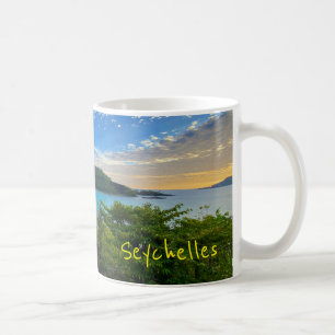 Vacker View Scenia Tropical Seychelles Island Kaffemugg