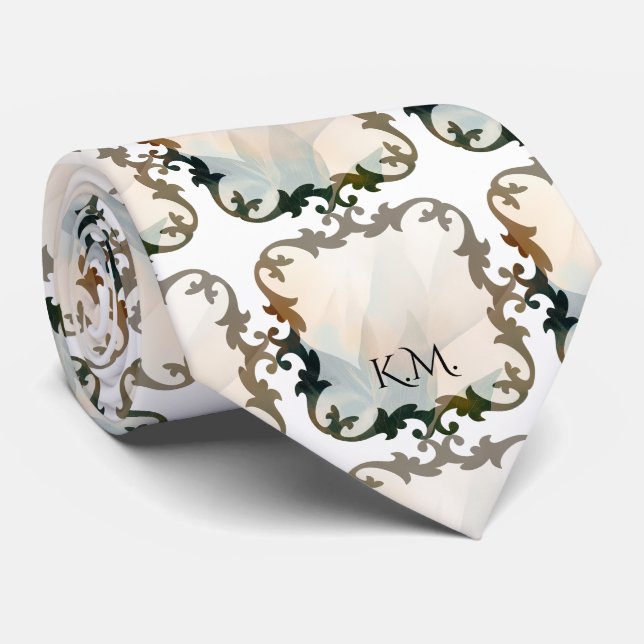 Vacker viktoriansk chic monogram slips (Rullad)