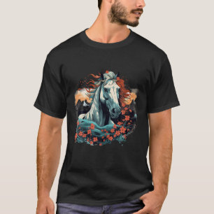 vacker vild för häst Idea Kreativ inspiration Gra T Shirt