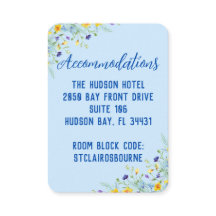 Vacker vildblomma Blå bröllopsdag