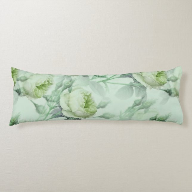 Vacker vintage blomster kroppskudde (Framsidan)