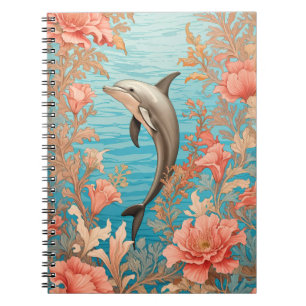 Vacker Vintage Delfin Anteckningsbok