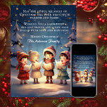 Vacker Vintage jul Carolers Winter Natt Julkort<br><div class="desc">"Vackert Vintage jul Carolers Winter Night-kort" är ett fängslande och spännande sätt att sprida helgdag cheer. Kortet har en charmerande utformning med vackra årshundar som sjunger på vintern och skapar en festlig och nostalgisk ambians. Oavsett om du skickar varm önskemål till nära och kära eller förlänger semesterhälsningar till vänner och...</div>