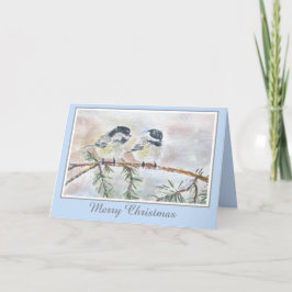 Vacker vinter natur fågel scen jul helgkort