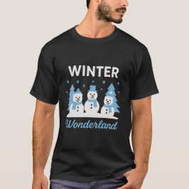 Vacker vintersaga snöatmosfär natur t shirt