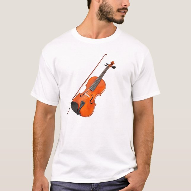 Vacker Viola Musikinstrument Tee Shirt (Framsida)