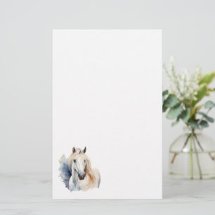 Vacker vit hallion Stationery Brevpapper