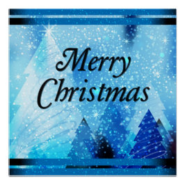 Vacker vit jul perfect poster