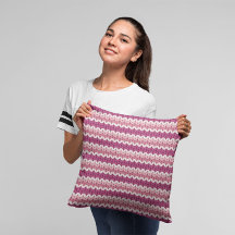 Vacker vit rosa stickad design