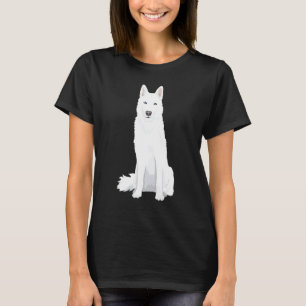 Vacker vit Siberian husky Sweet White Snö D T Shirt