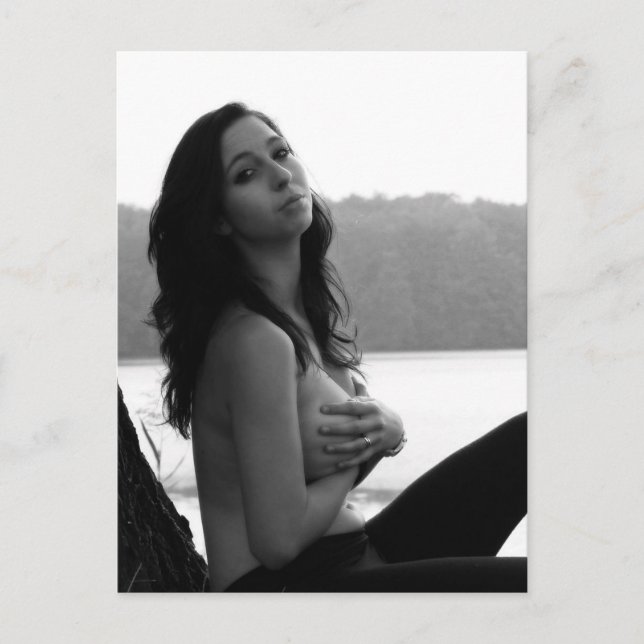 Vacker vykort för B&W-fotografi utomhus (Framsida)