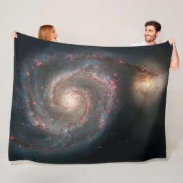 Vacker Whirlpool Galaxy Fleecefilt