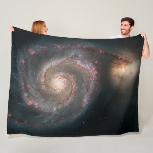 Vacker Whirlpool Galaxy Fleecefilt