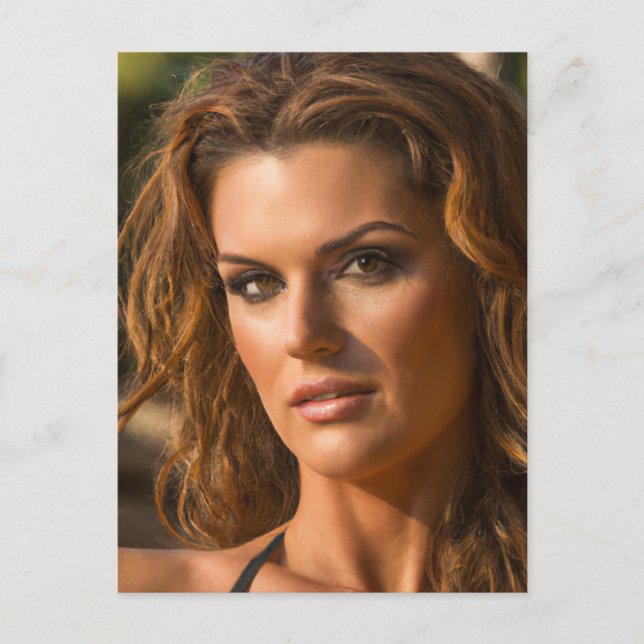 Vacker Woman-vykort Vykort (Framsida)