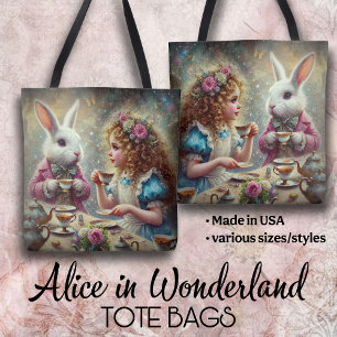 Vacker Wonderland Tekannparty Alice & Kanin Tygkasse