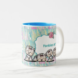 Vacker Yorkie Morsdags Kaffemugg