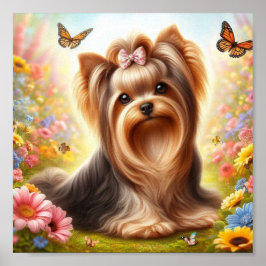 vacker Yorkshire Terrier Poster