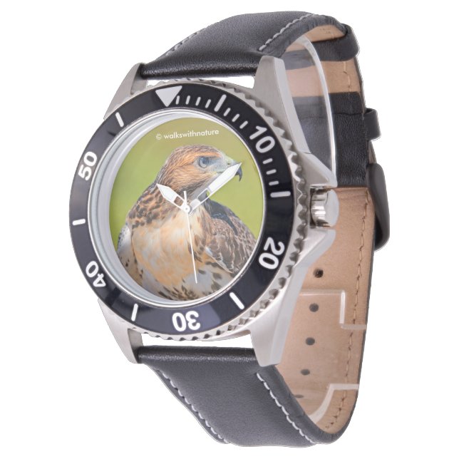 Vacker Young Red-Tails Hawk Armbandsur (Vinklad)