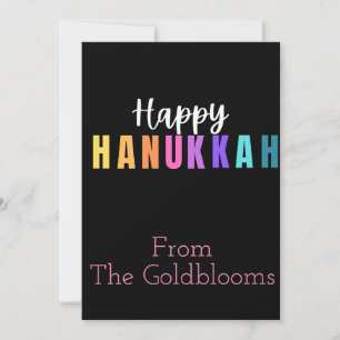 VackerFärgglad Hanukkah JudiskHögtid Hälsning Julkort