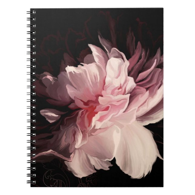 Vackerlig blomma anteckningsbok (Framsidan)