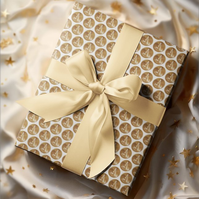 Vackerlig Blommigt Löv Art Träd Presentpapper (Skapare uppladdad)