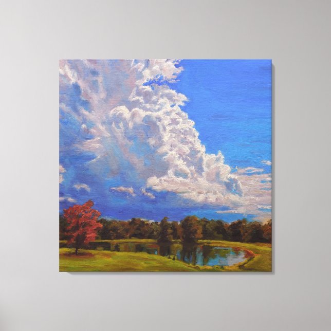 Vackerlig Farm Scene Canvastryck (Framsida)