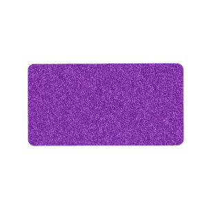 Vackerlig, giftig lila glitter, effekt adressetikett