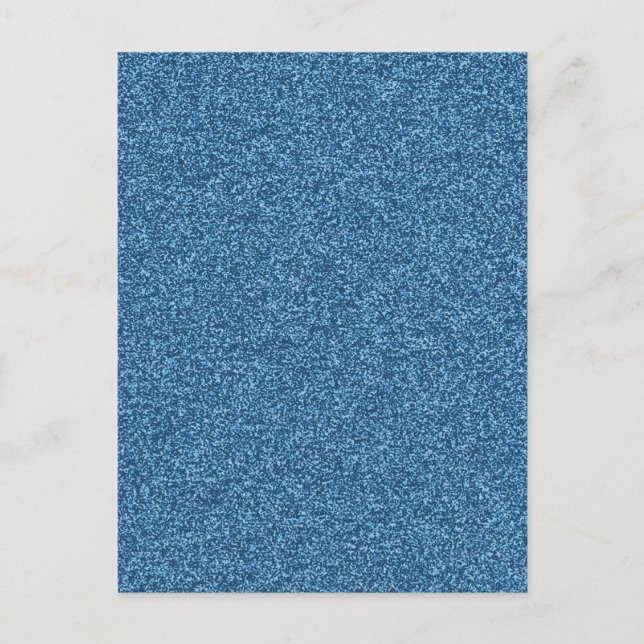 Vackerlig, gigantisk, blå glitter, effekt vykort (Framsida)