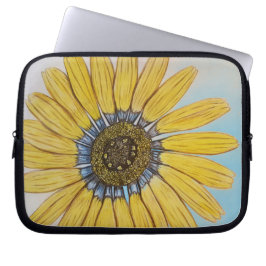 Vackerlig handskisserad Flower-design Laptop Fodral