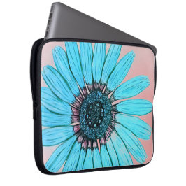 Vackerlig handskisserad Flower-design Laptop Fodral