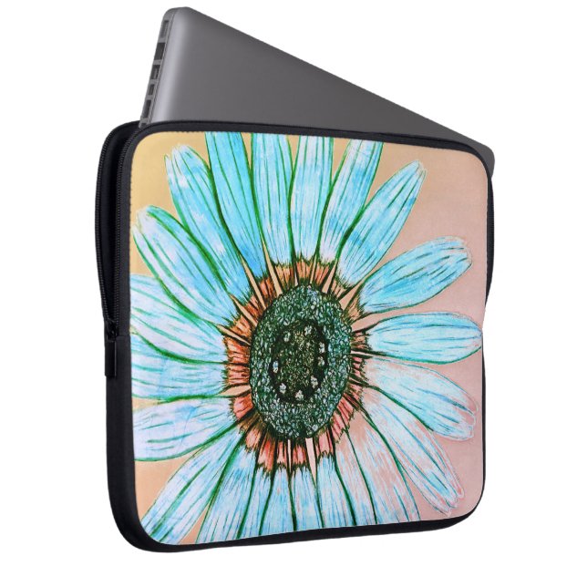 Vackerlig handskisserad Flower-design Laptop Fodral (Framsidan Höger)