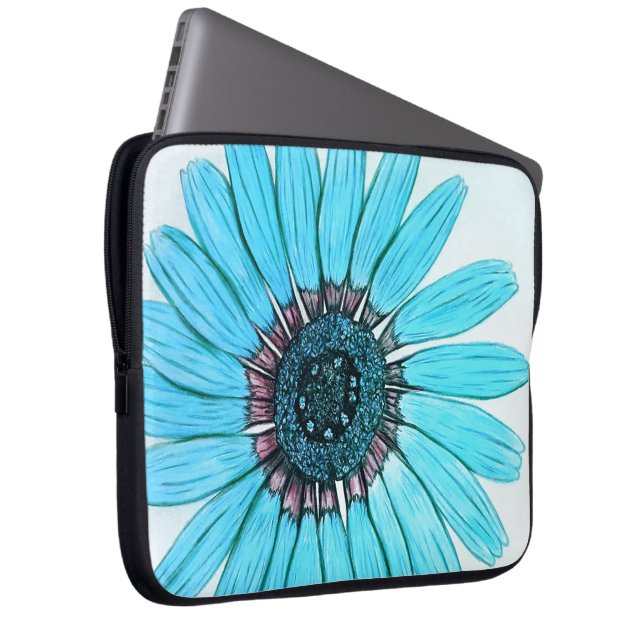 Vackerlig handskisserad Flower-design Laptop Fodral (Framsidan Höger)