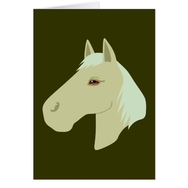 Vackerlig häst hälsningskort (Framsidan)