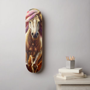 Vackerlig häst mini skateboard bräda 18,5 cm