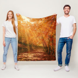 Vackerlig höst fleecefilt