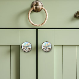 Vackerlig iravcent Seashell Starfish Beach Ocean Knopp