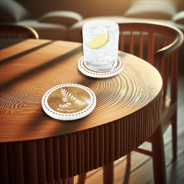 Vackerlig Satte Blommigt Löv Art Träd sandsten Underlägg