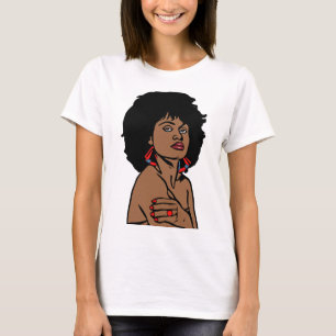 Vackerlig svart afrikansk womans ansikte Originalk T Shirt