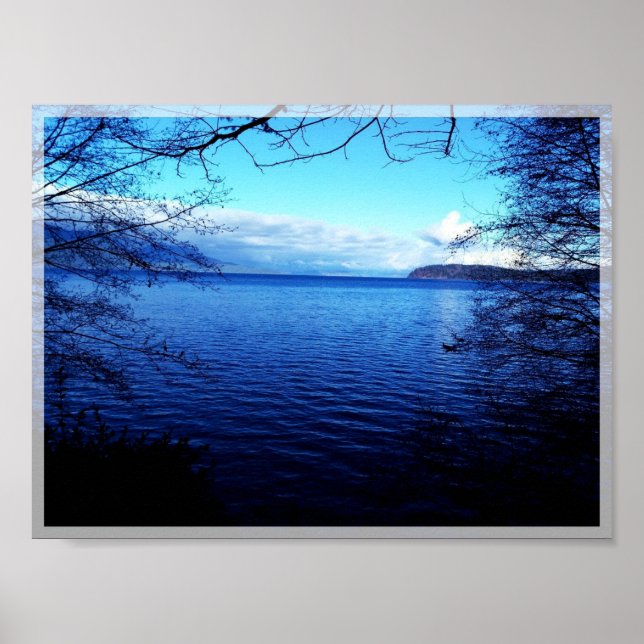 Vackerlig vattenfrontvy poster (Framsidan)
