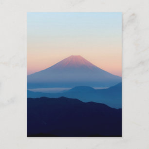 Vackerlig vy Mt. Fuji, Japan, Sunrise Vykort
