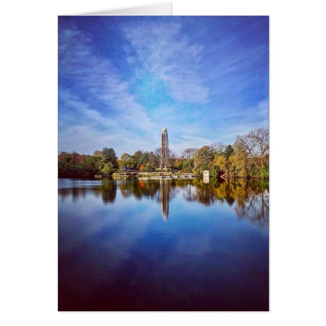 VackerNaperville: Millenium Carillon QuarryLake Hälsningskort (Framsidan)