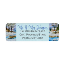 Vackersidesetikett för Vinter