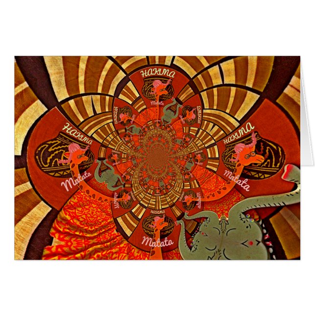 Vackerska höjder: Vackerlig fin Giraffe African Hälsningskort (Framsidan Horizontal)