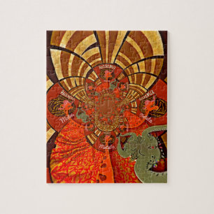 Vackerska höjder: Vackerlig fin Giraffe African Pussel