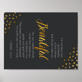 Vackert, 1 Peter 3 Scripture Verse Poster