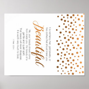 Vackert, 1 Peter 3 Scripture Verse Poster