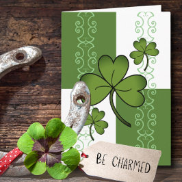 Vackert 5" x 7" St. Patrick's Day Greeting Card Kort