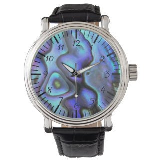 Vackert Abalone Seashell, vacker natur Armbandsur
