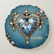 Vackert, ädla blått hjärta.